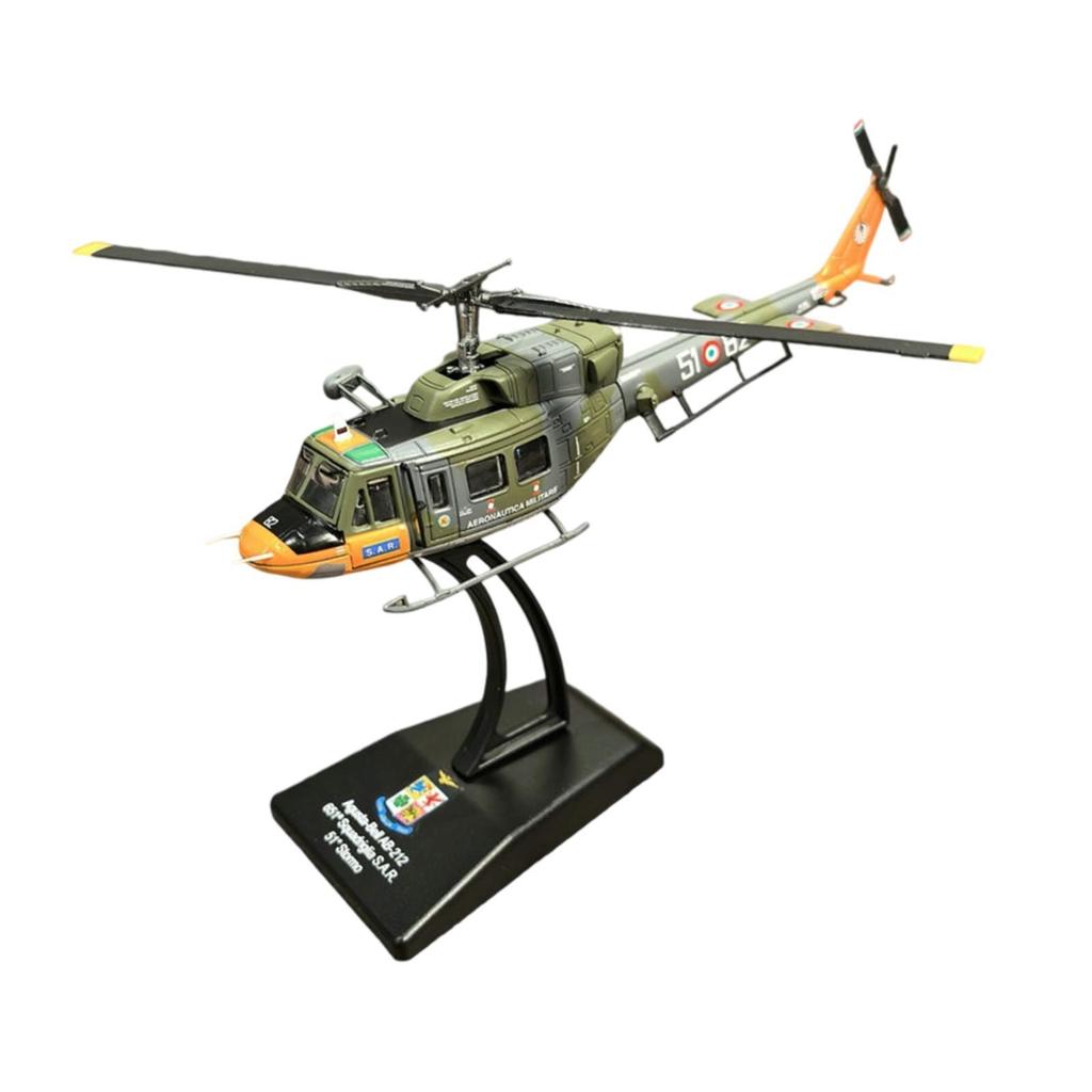 1/100 Helicopter Model with Base Aviation Commemorate Collectable Stimulated Airplane Aircraft