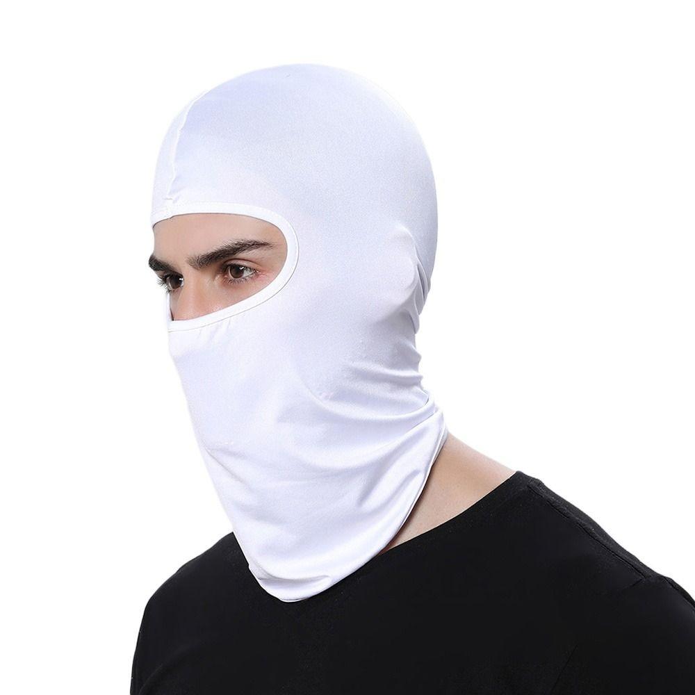 Балаклава с защитой от ультрафиолета, однотонная, полнолицевая велосипедная шапка, новая полнолицевая маска для шеи, унисекс