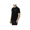 Emporio Armani EA7 Весна/Лето 25 Футболка-поло с коротким рукавом Однотонная Эластичный Хлопок Мужские топ Черный 6DPF08-PJVUZ-1200