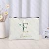 Персонализированная косметичка с инициалом имени, кошелек для девочек, косметичка, подарок подружке невесты, учителям, косметичка, подарок на фестиваль