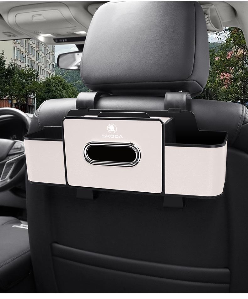 Skoda Rear Seat Storage & Cup Holder for Octavia, Superb, Rapid, Kamiq