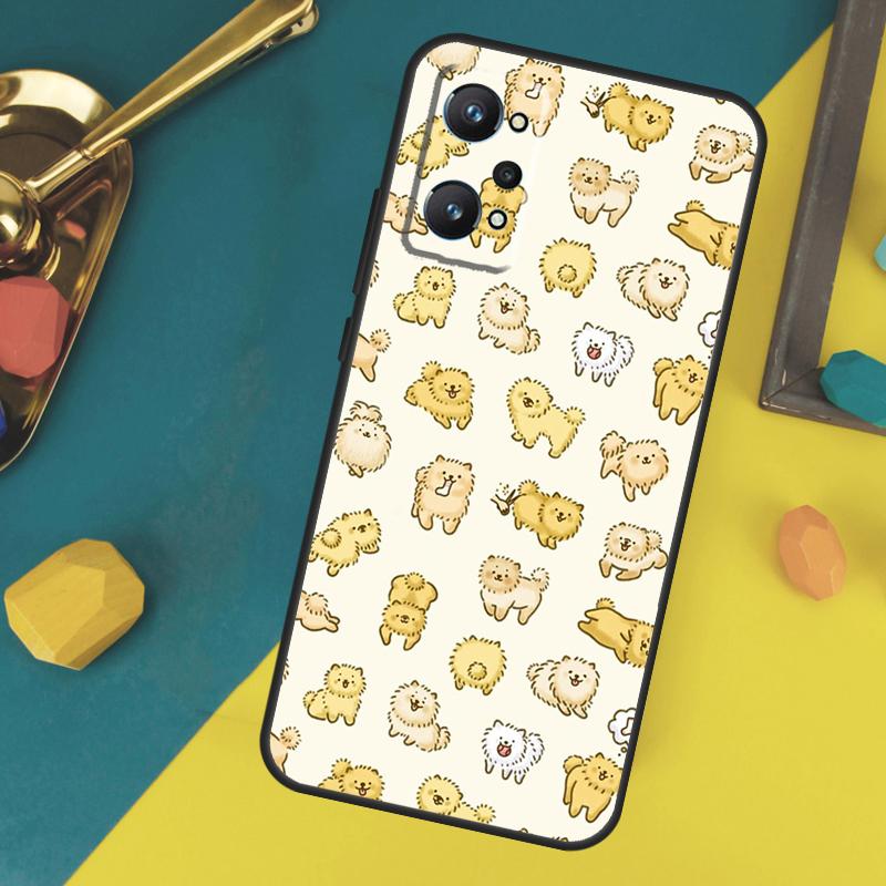 Pomeranian Dog Case For Realme C67 C75 C61 C55 C53 C51 C21Y C25S 10 11 12 13 14 Pro Plus GT 6T 6 5 GT7 Pro