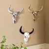Animal Long Horn Cow Wall Hanging Creative Halloween Gifts Art Crafts Ornaments