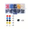 25 Sets Light Touch Switches A24 Circular Button Caps 12 * 12 * 7.3MM Switch Button Circular Kit Electronic Component DIP