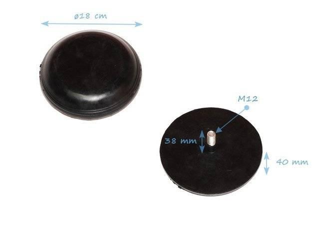 Rubber bumper 180mm for balance beam