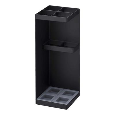 Умная подставка для зонтов Yamazaki, Черная, Прибл.. Ш11 x Г11 x В30 см, Квадратный, Также можно хранить складные зонты, 6719