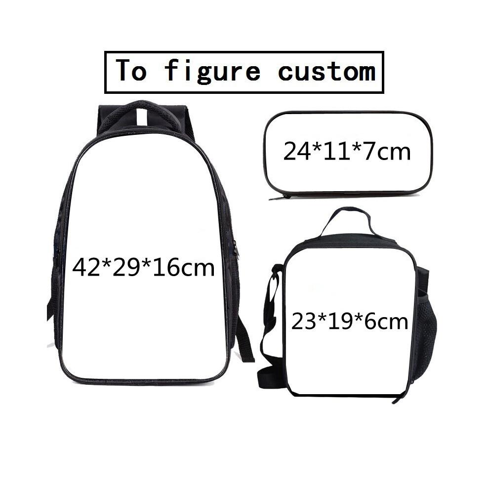 (01, 3PCS) Five Nights at Freddy's School Bag Backpack Lunch Bag Pencil Case Kid Gifts
