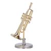  ature Trumpet   Brass Exquisite Design Romantic     Trumpet Model with Stand Case for Desk Bookshelf