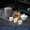 Shangqi Portable Outdoor Ceramic Travel Tea Set
