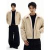 Kisko Barn Style Winter Corduroy Fur Collar Thickened Cotton Jacket for Men and Women, High-End Loose Casual Short Coat