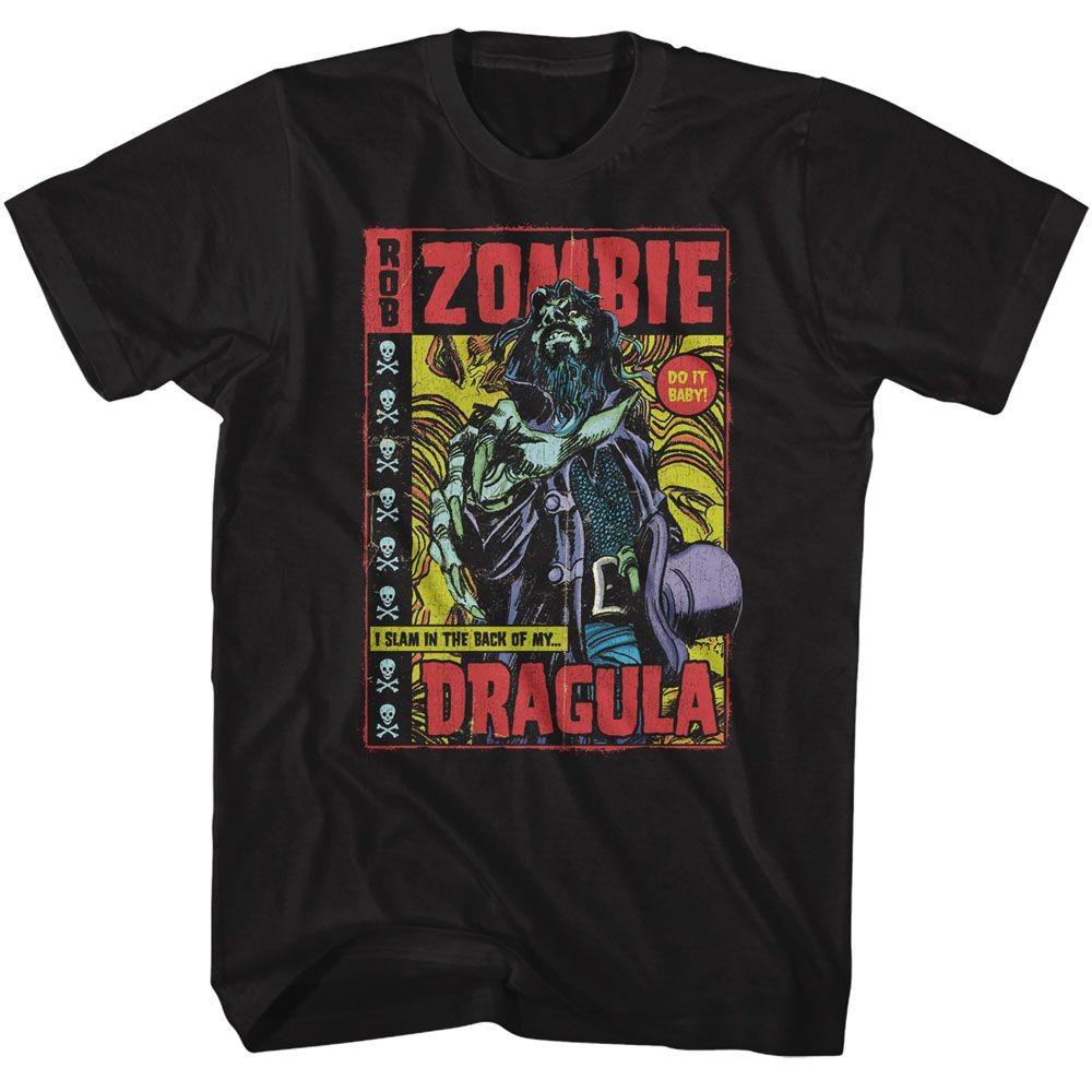 Rob Zombie Dragula Комикс Черная Музыка Футболка Топы Футболки Мужская Женская Унисекс