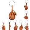Lucky Jewelry Wood Carving Buckle Buddha Pendant Keychain Car Bag Keyring