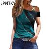 JPNTKY Women's Fashion Casual Summer Short Sleeve Blouses & Shirts