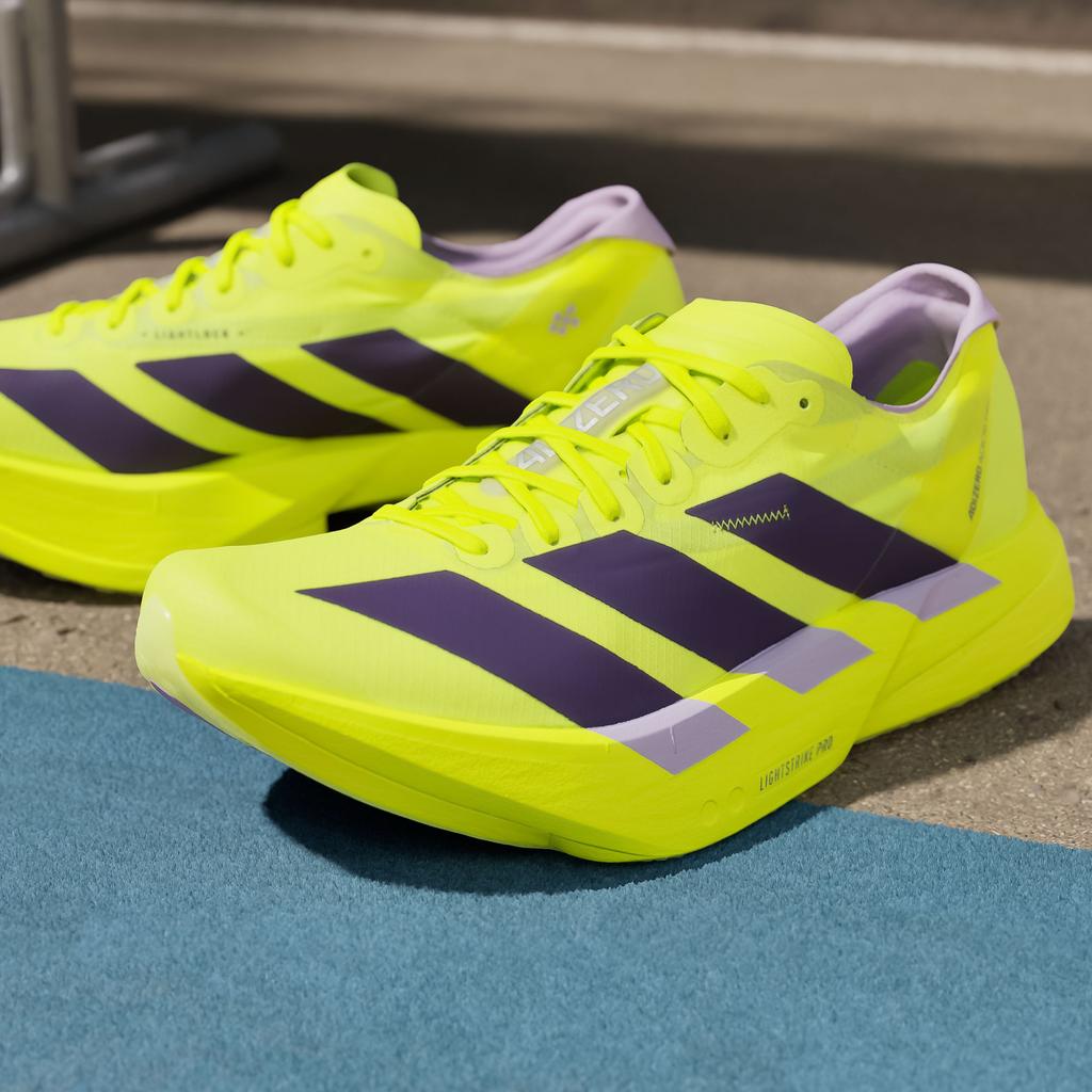 adidas Adizero Adios Pro 4 Солнечно-желтый Аврора Сливовый Порошок Слива