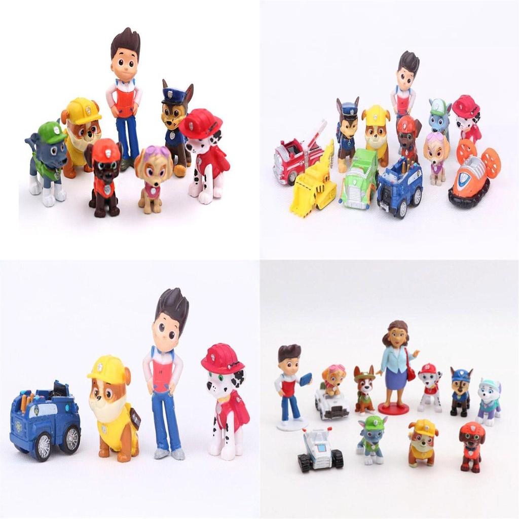 Fashionable Paw Patrol Puppy Car Toys Perfect For Decoration And Gifts 12pcs