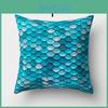 Роскошная наволочка с чешуей русалки из мягкой персиковой ткани для спальни и дивана