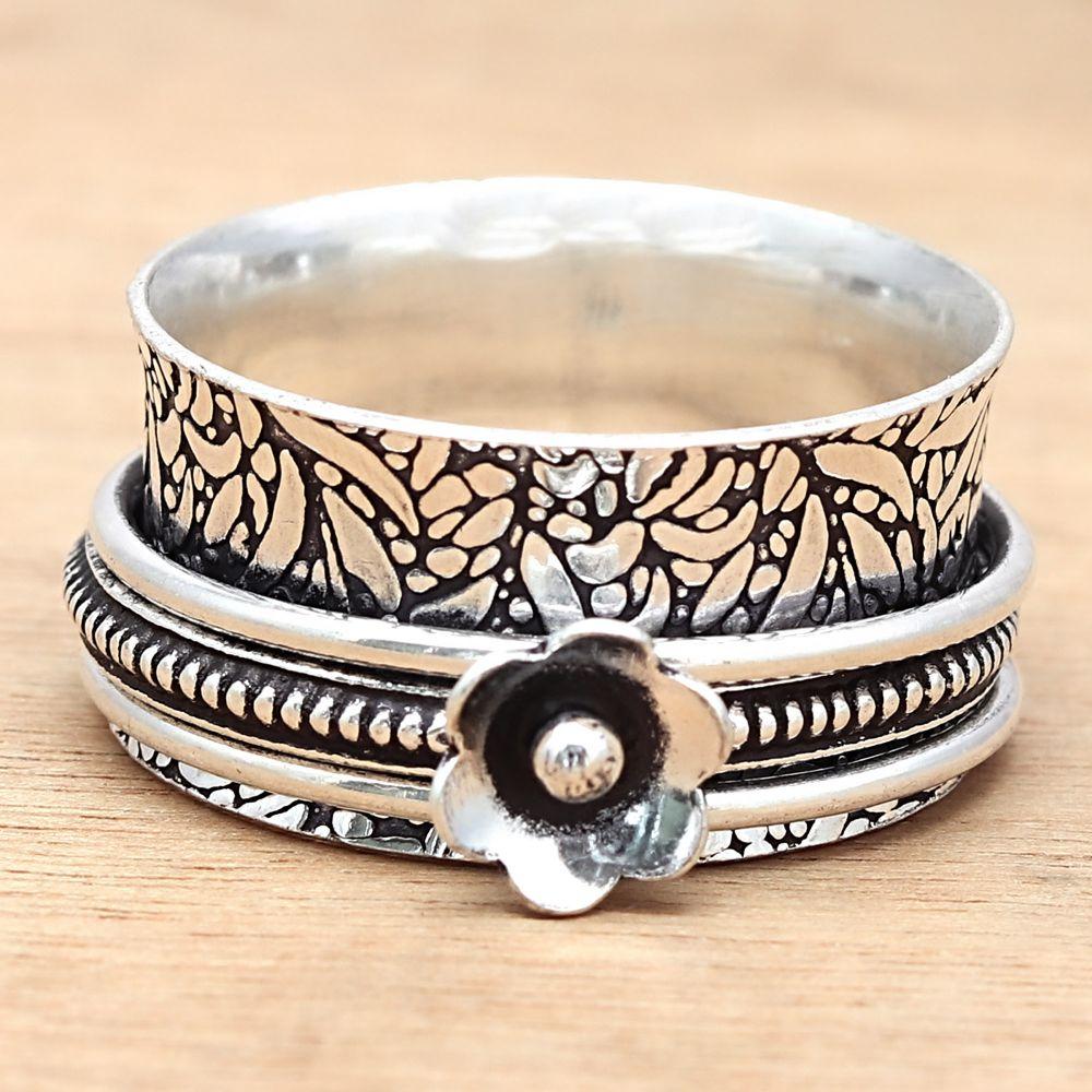 Серебряные украшения ручной работы без драгоценных камней "10"