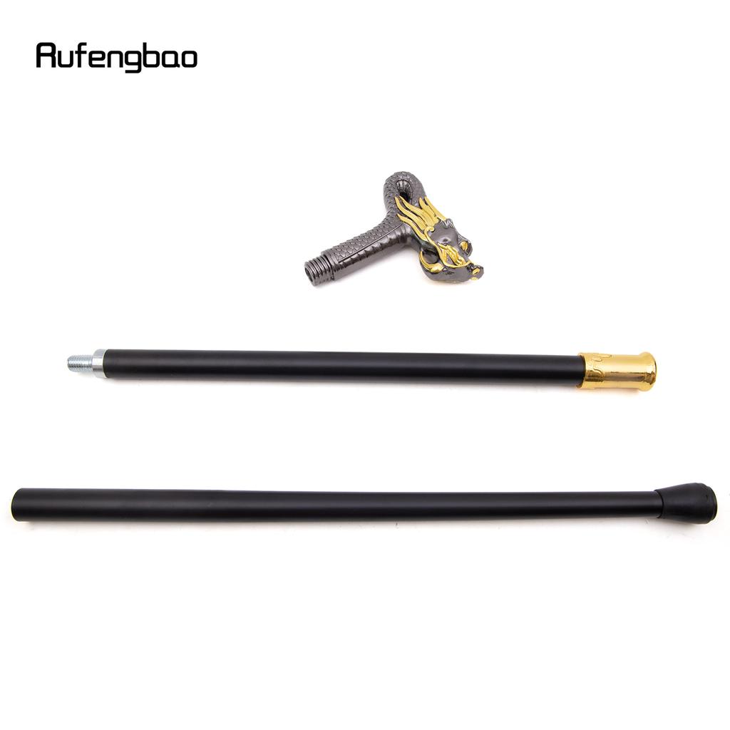 Золотая черная голова дракона модная трость декоративная трость косплей винтажная вечеринка модная трость посох 90 см