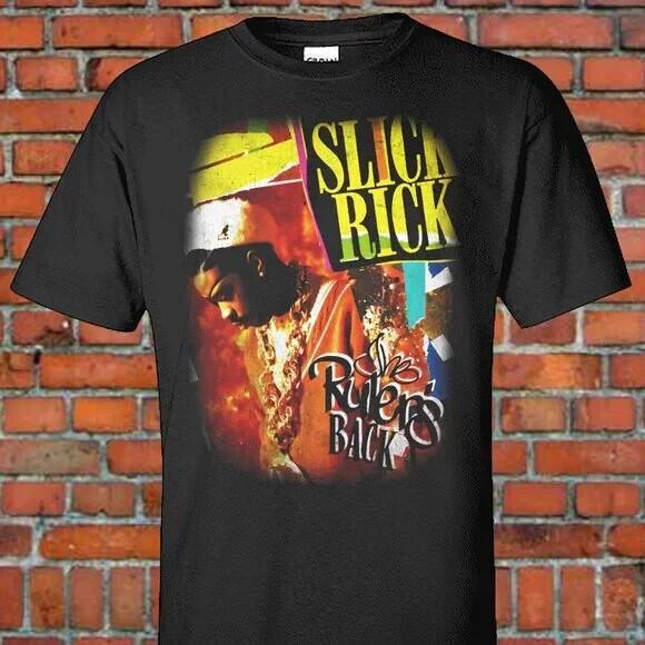 Графическая футболка Slick Rick Унисекс Хип-хоп футболка Унисекс футболка