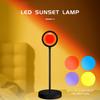 USB Sunset Lamp with 4PCS Different Colors Films 360 Degree Rotation Projector Sunset LED Light Rainbow Projection Lamp