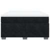 Maison Exclusive - Sommier à lattes de lit avec matelas Noir 140x190 cm Velours