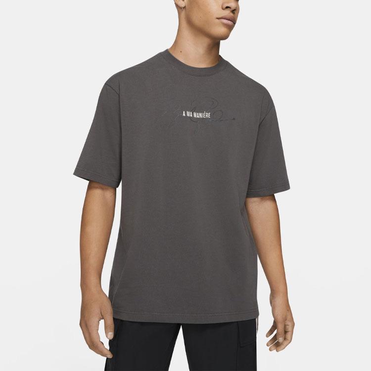 Футболка с короткими рукавами Air Jordan x A Ma Maniére, туманные/светло-кремовые мужские топы, серые CV3440-099