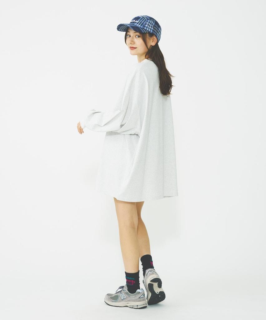 Milkfed Oatmeal Circle Logo Super Big Top Women's L/S T-Shirt