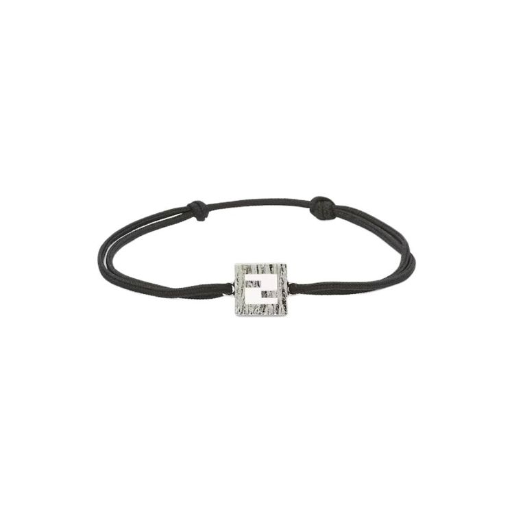 Fendi Браслет Полиэстеровый Бронзовый с Логотипом Унисекс Черный 7AJ850ARMCF01WX
