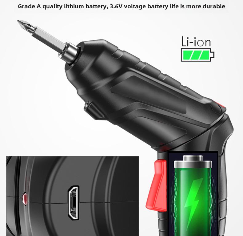 3,6 В аккумуляторная мини-электрическая отвертка, многофункциональная складная ручная дрель