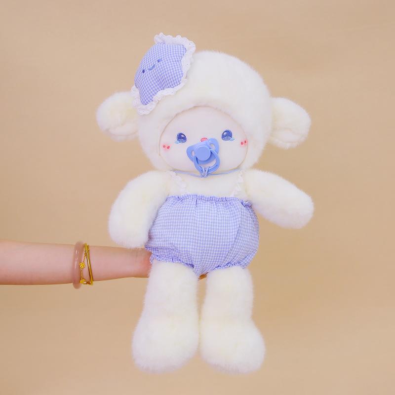 Running Paradise Lamb Plush Toy Cute Stupid Lamb Doll Soothing Pillow Accompanying Ragdoll Gift