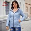 Astrid Повседневная женская парка осень-зима больших размеров женская одежда утепленная женская стеганая куртка с капюшоном новинка в категории пальто AM-10368
