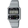 CASIO Digital Men's Watch A100WE-1A Silver Retro Design International Model [Imported]