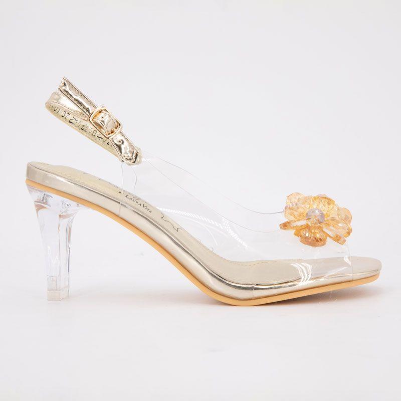 Women's Mira01 White Heeled Sandal 35/41 LAURA VITA