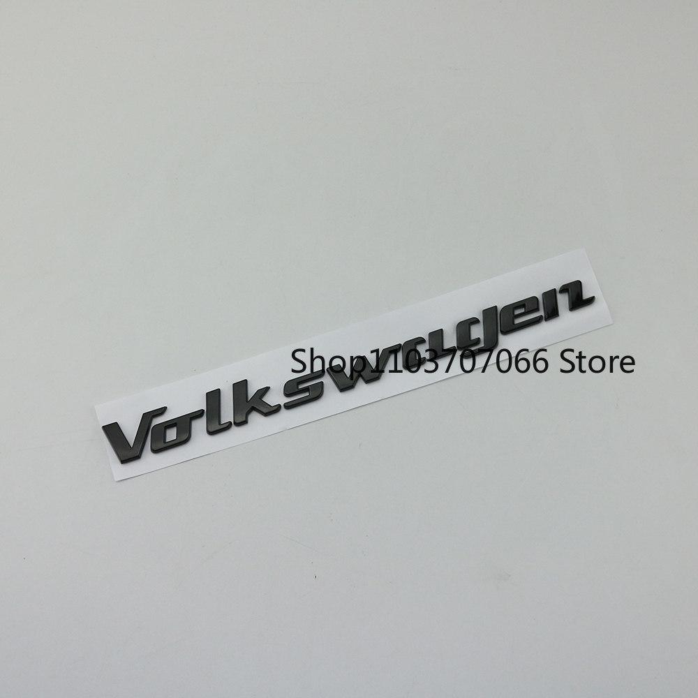 Car Abs 3D Letter Stickers VW Trunk Logo Stickers For Volkswagen dasauto T-Roc Tiguan Golf Polo ID.3 ID.4 T-Cross Jetta Scirocco