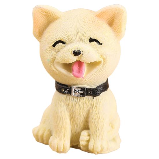 Статуэтка щенка, устойчивая к атмосферным воздействиям, реалистичная смола, микропейзажный декор, миниатюрная миниатюра животного для сада