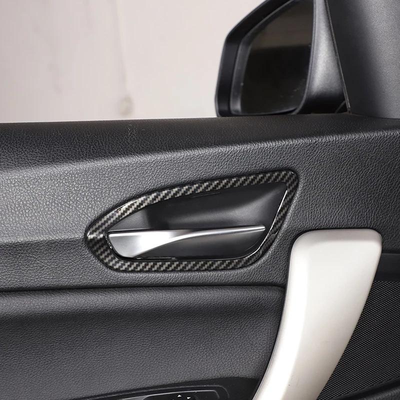 2 шт./компл., наклейки на внутреннюю дверную ручку автомобиля из АБС-пластика, наклейки на рамку, подходят для BMW 1 2 серии F20 F21 F22 F23 2012-авто