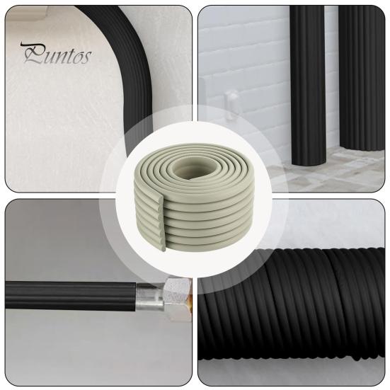 1 рулон изоляционной ленты для наружных труб. Устойчивая к атмосферным воздействиям изоляционная лента из пеноматериала для водопроводных труб. Холодостойкая защитная лента для труб.