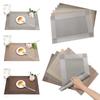 6pcs Non Slip Dining Table Mat Waterproof Bowl Pad Durable Washable Party Placemat  Banquet