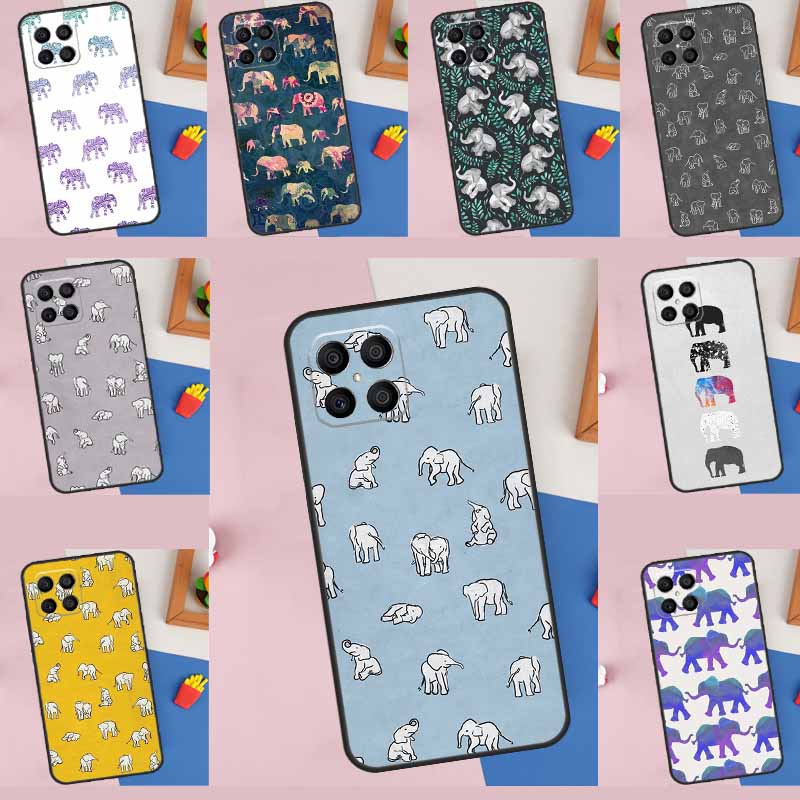 Милый чехол-слоненок для Honor X8b X9b X9a X8a X8 X9 X9c 50 70 90 Lite Honor 200 Lite Magic 5 6 7 Pro