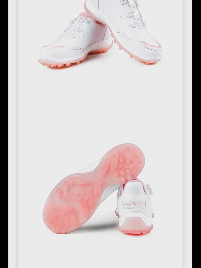 Женские водонепроницаемые нескользящие туфли для гольфа с фиксаторами на шнурках — повседневный спортивный дизайн