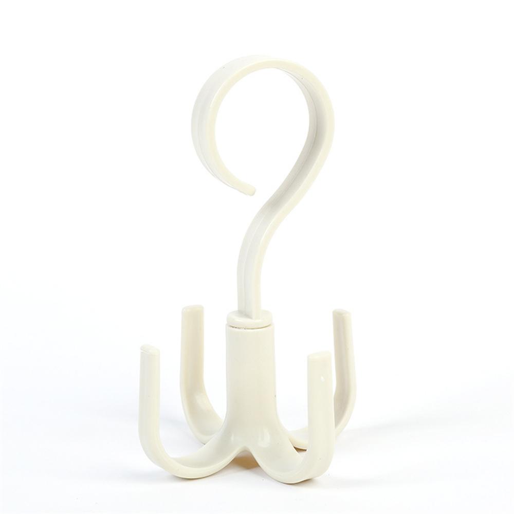 Большие Креативные Многофункциональные Вращающиеся Крючки с Четырьмя Лапками для Подвешивания Пальто, Сумок, Шарфов, Вешалки для Хранения Одежды в Гардеробе, Вешалки для Двери, Сумки
