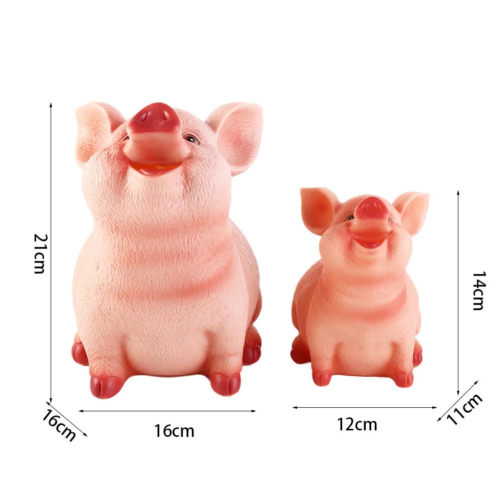 Decoration Ornament Pig Shaped Birthday Gift Pig Statues Money Box Coins Storage Box Piggy Bank