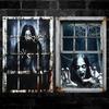 2-Piece Halloween Zombie Ghost Decor Bloody Window Scary Backdrop Outdoor Horror Hanging Cloth Spooky Party Supplies