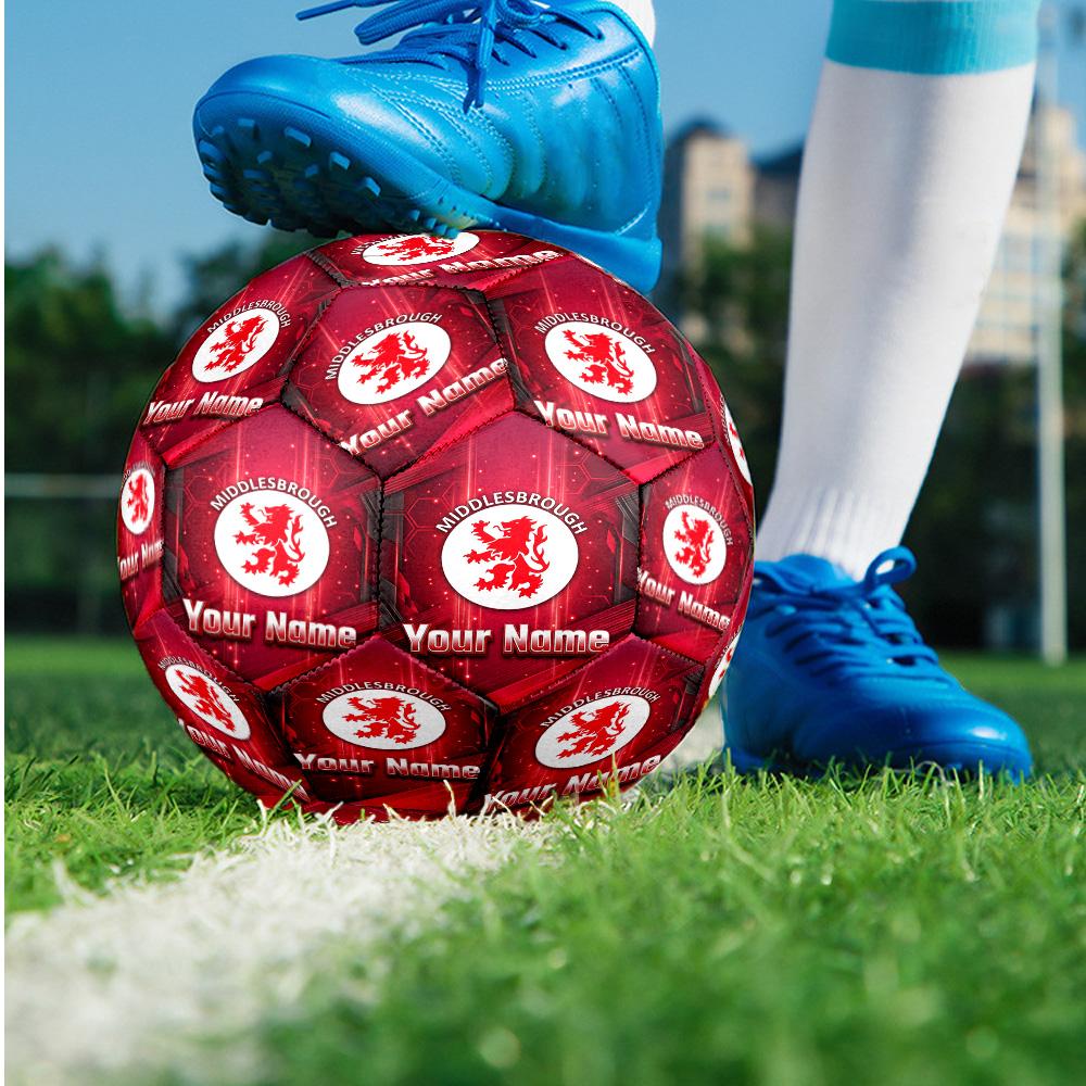 Middlesbrough FC Fashion Size 5 Football Wearproof Non‑Slip Soccer Ball For Sports Training Entertainment Use