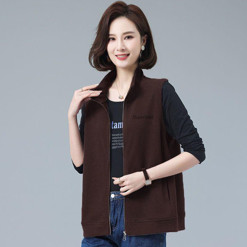 Spring Autumn Cotton Casual Vest Female Korean Version Loose Temperament Fashion Short Waistcoat Jacket