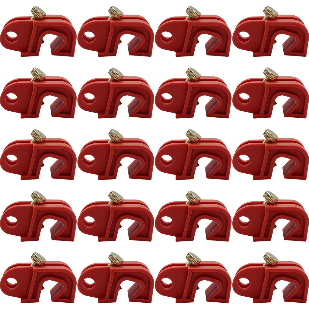 SAFBY Circuit Breaker Lockout Device - Lockout Tagout Kit 20 PCS Breakers Lockout Universal Electrical for Loto Station Lock Out Tag Out Set(20 pcs