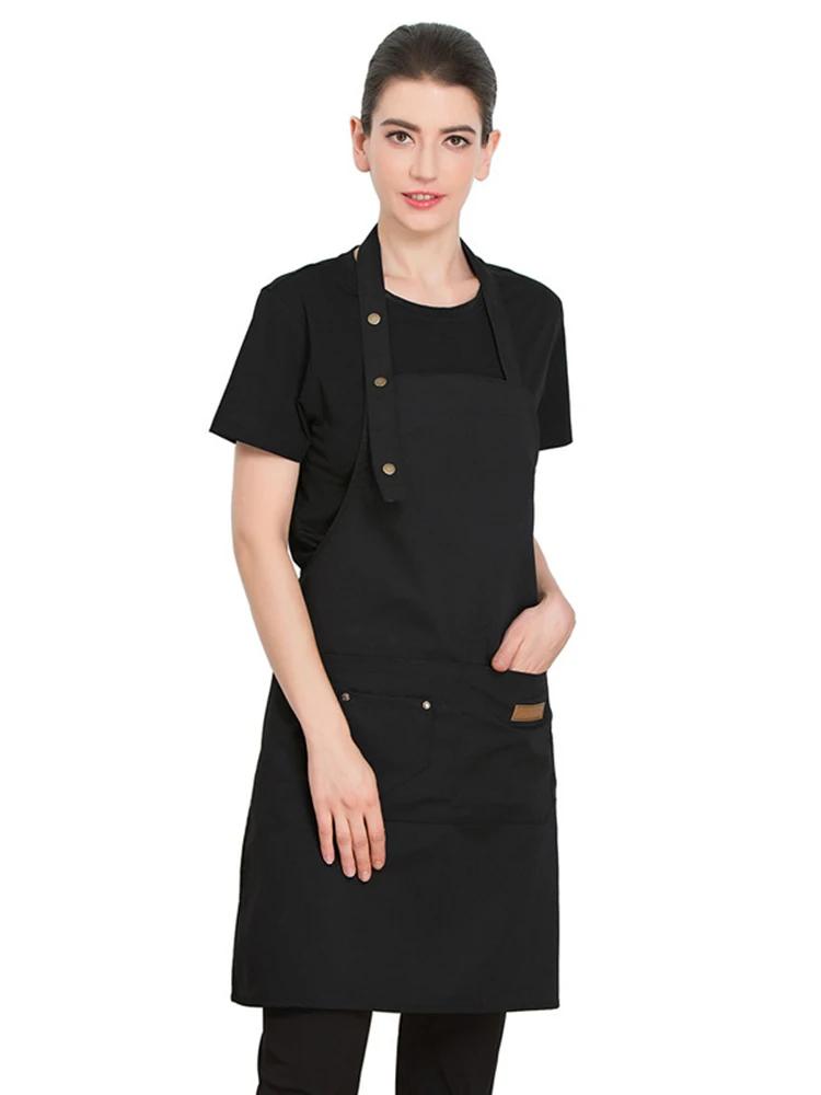 1 шт. Тонкие удобные кухонные фартуки для женщин и мужчин, поварской рабочий фартук для гриля, ресторана, магазина, кафе, студии красоты и маникюра, униформа