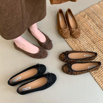 Модные балетки Bailamos для женщин, смешанные цвета, круглый носок, женские слипоны, элегантные плоские каблуки, балетки с неглубоким вырезом и бантом-бабочкой, женские Sh