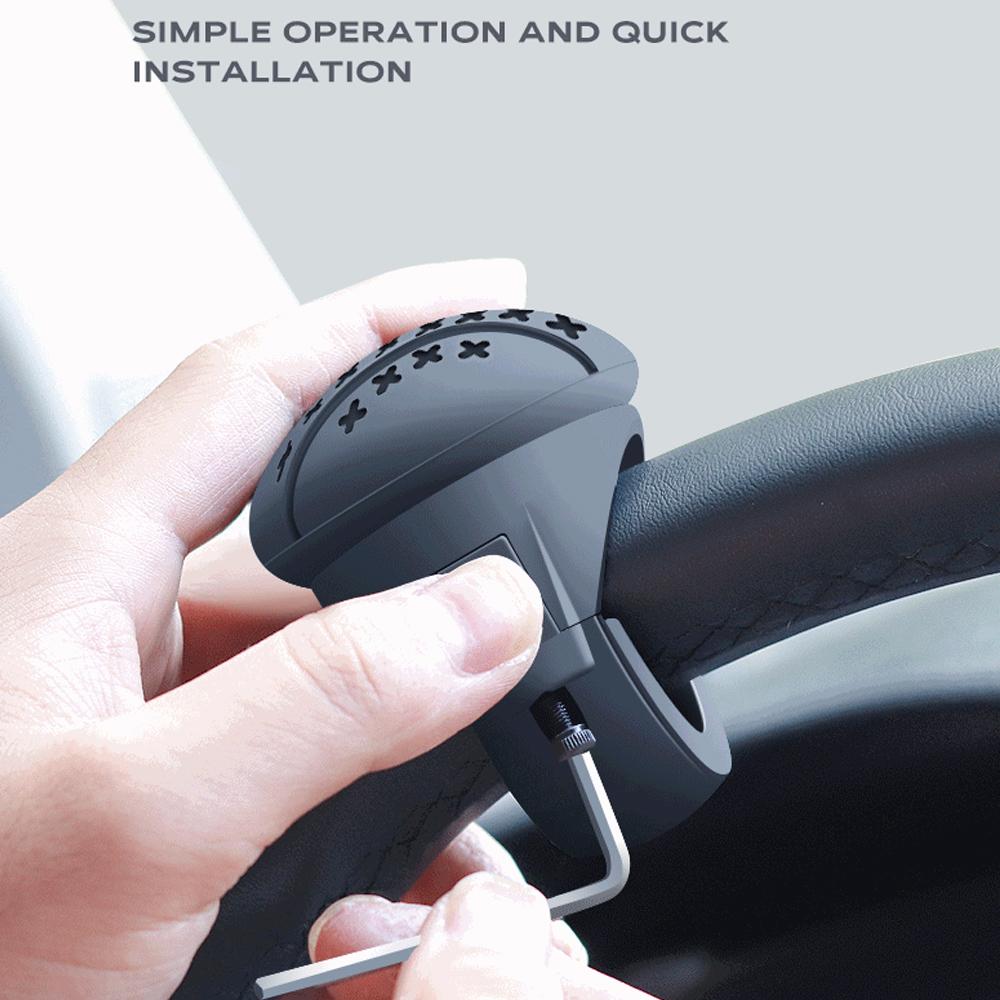 Усилитель рулевого колеса, шарик на 360°, вращающаяся ручка рулевого колеса автомобиля, противоскользящий помощник вождения