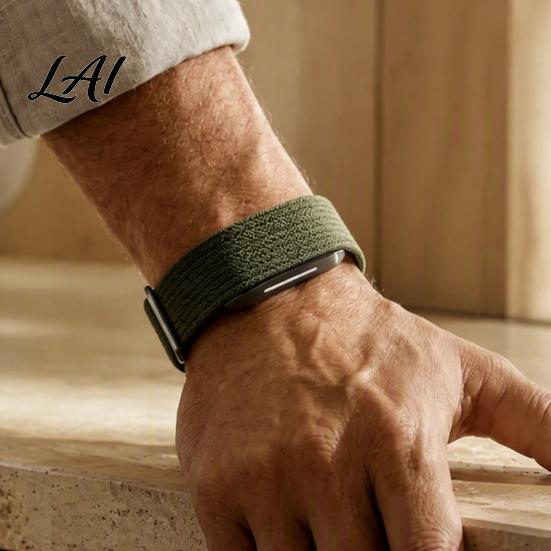 Replacement Wristband for Fitness Trackers Strap Hume Band 2.0 Braided Nylon Adjustable Watch Arm Band Breathable Anti-Sweat Sport Men Women Fabric